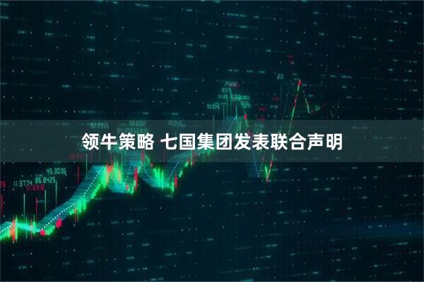 领牛策略 七国集团发表联合声明